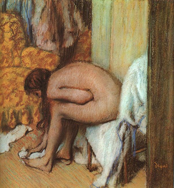 Edgar Degas Nude Woman Drying her Foot oil painting picture